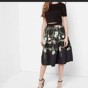 Ted Baker Emmalin Secret Trellis Floral Midi Skirt
